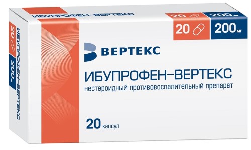 Изображение товара Ибупрофен-вертекс 200 мг 20 шт. капсулы блистер