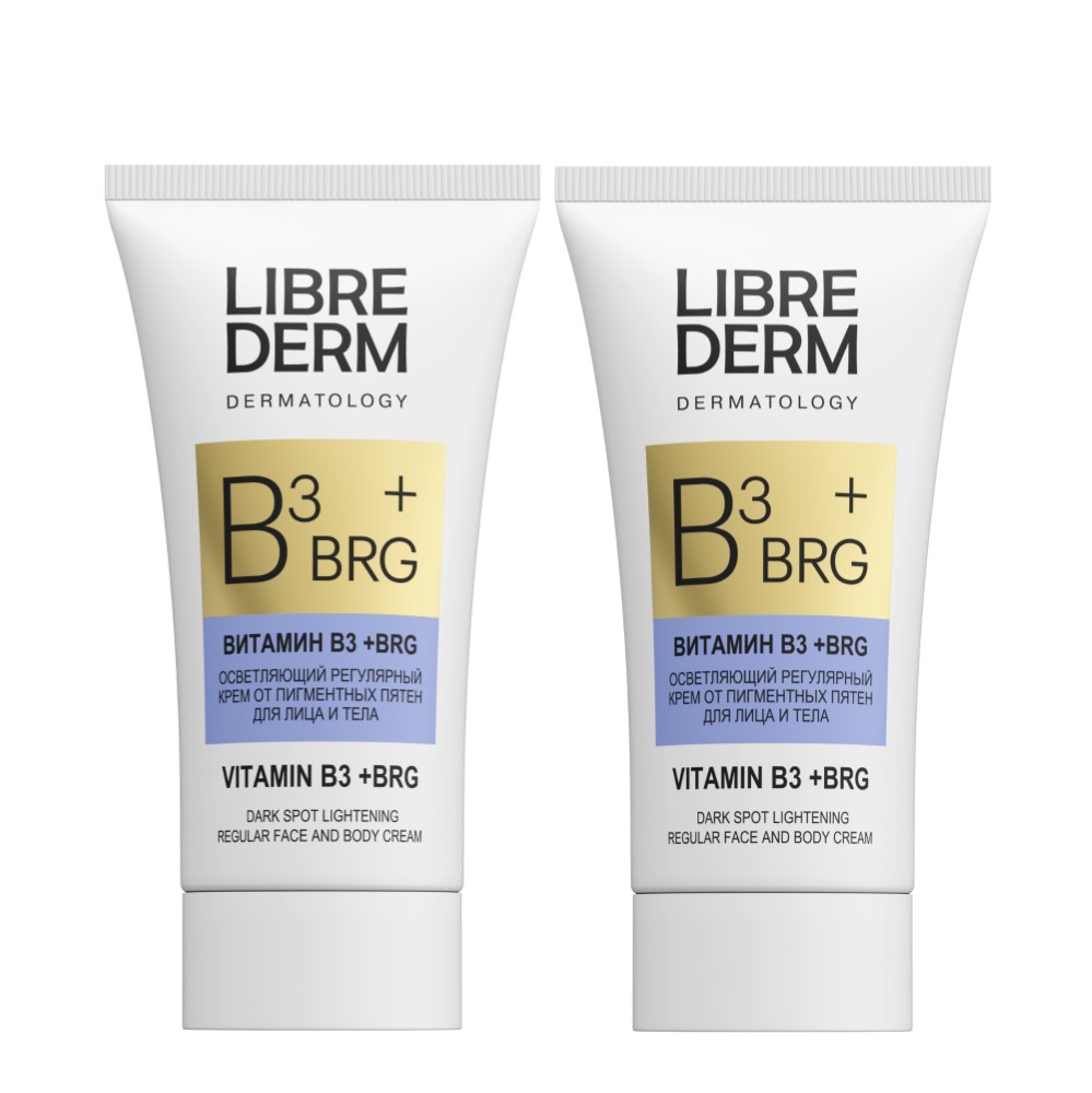Изображение товара Набор 1+1 Librederm BRG+Витамин В3 крем для лица и тела от пигментных пятен
