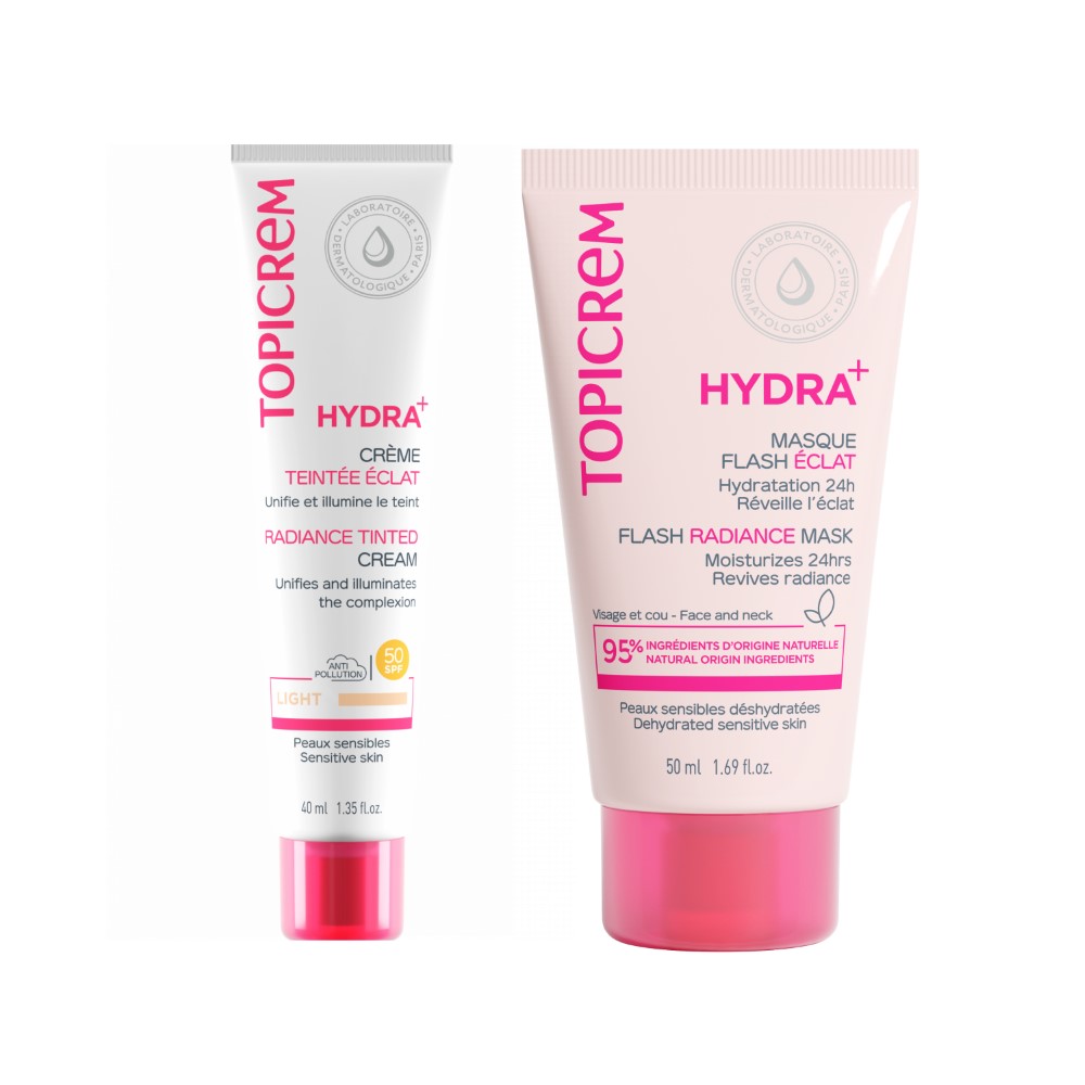 Изображение товара Набор Hydra+ крем тональный с эффектом сияния-light 40мл +hydra+ маска мгновенное сияние 50мл со скидкой
