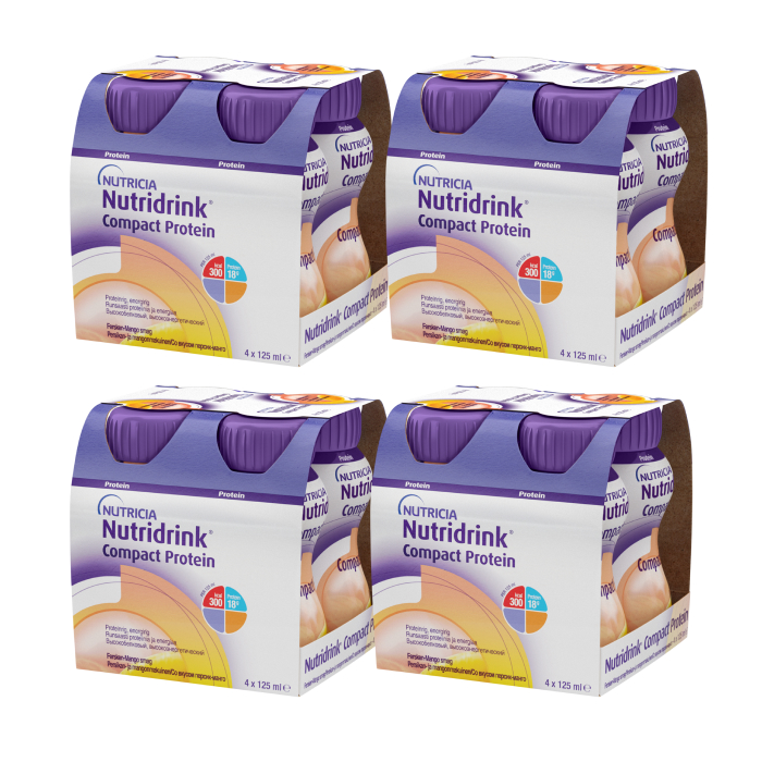 Изображение товара Набор белковое питание 4 уп Нутридринк Компакт Протеин Персик/Манго 125г N4 со скидкой 20%