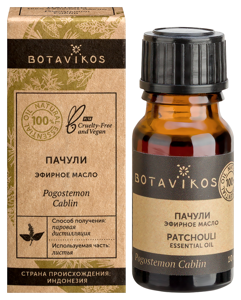 Изображение товара Эфирное масло пачули Botavikos 10 мл для ароматерапии и ухода за кожей Изображение товара Эфирное масло пачули Botavikos 10 мл для ароматерапии и ухода за кожей