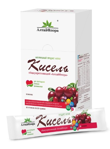 Изображение товара Общеукрепляющий алтайфлора кисель 20 г 10 шт для иммунитета и здоровья