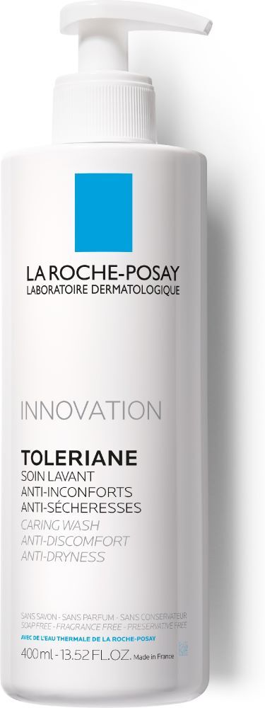 Изображение товара La Roche-Posay Toleriane Caring Wash Очищающий гель-уход для умывания лица с пантенолом, ниацинамидом и витамином Е, 400 мл
