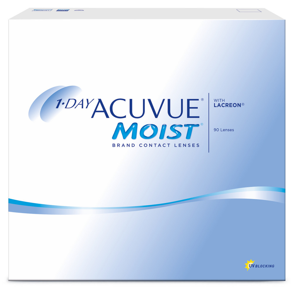 Acuvue 1day moist однодневные контактные линзы 8,5/14,2 90 шт./-2,50/