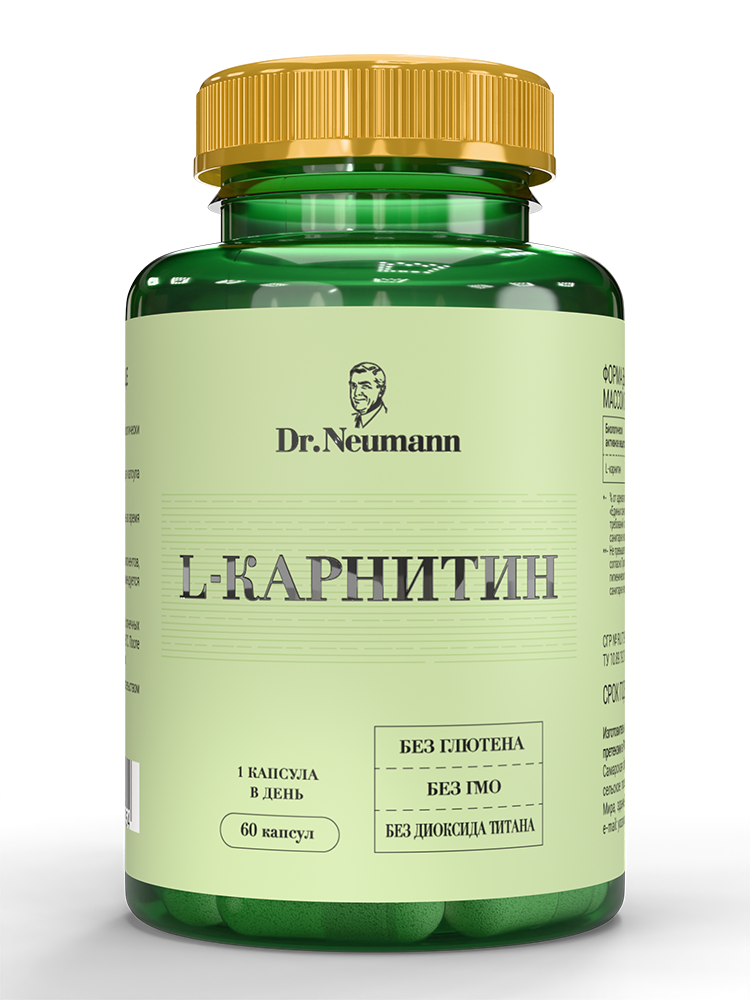 Изображение товара Dr Neumann L-карнитин 60 капсул по 870 мг