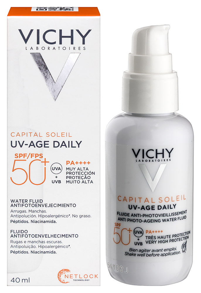 Изображение товара Vichy Capital Soleil UV-Age Daily Солнцезащитный крем-флюид SPF 50+ 40 мл