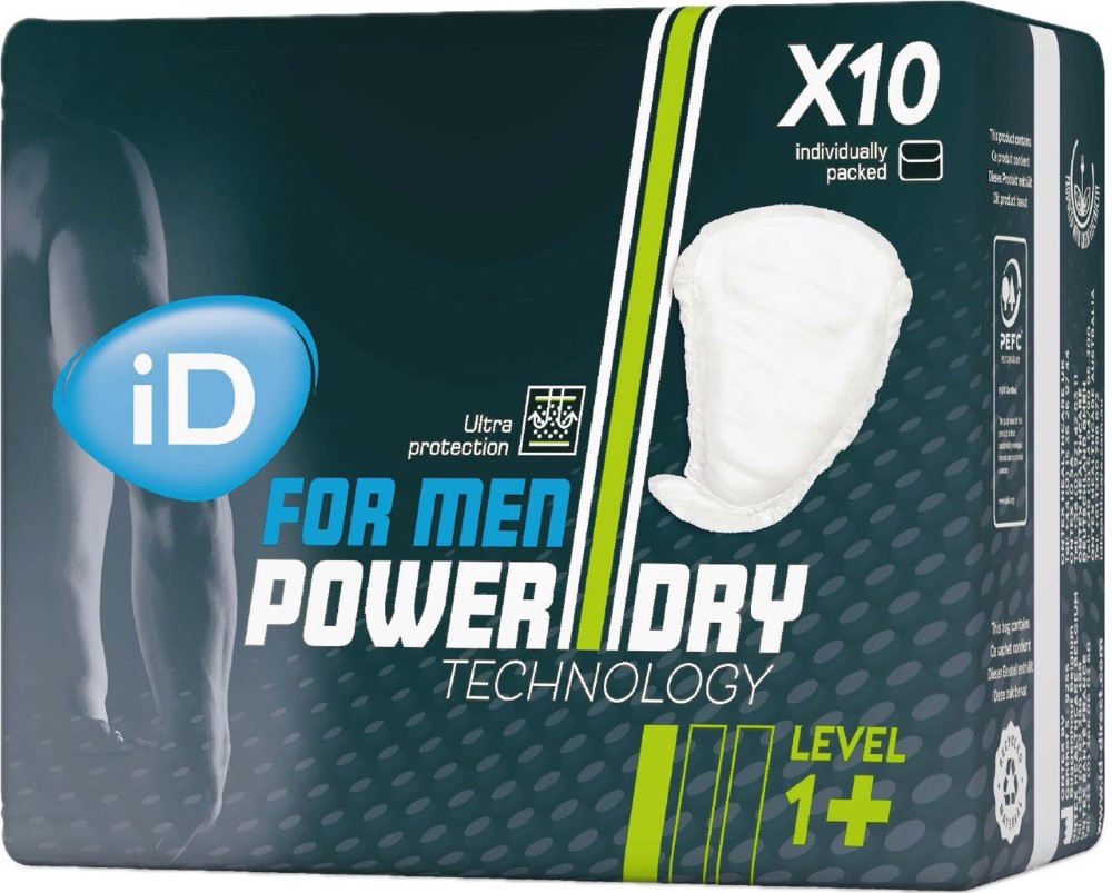 Изображение товара ID прокладки урологические по nd 961900 для мужчин level 1 10 шт.