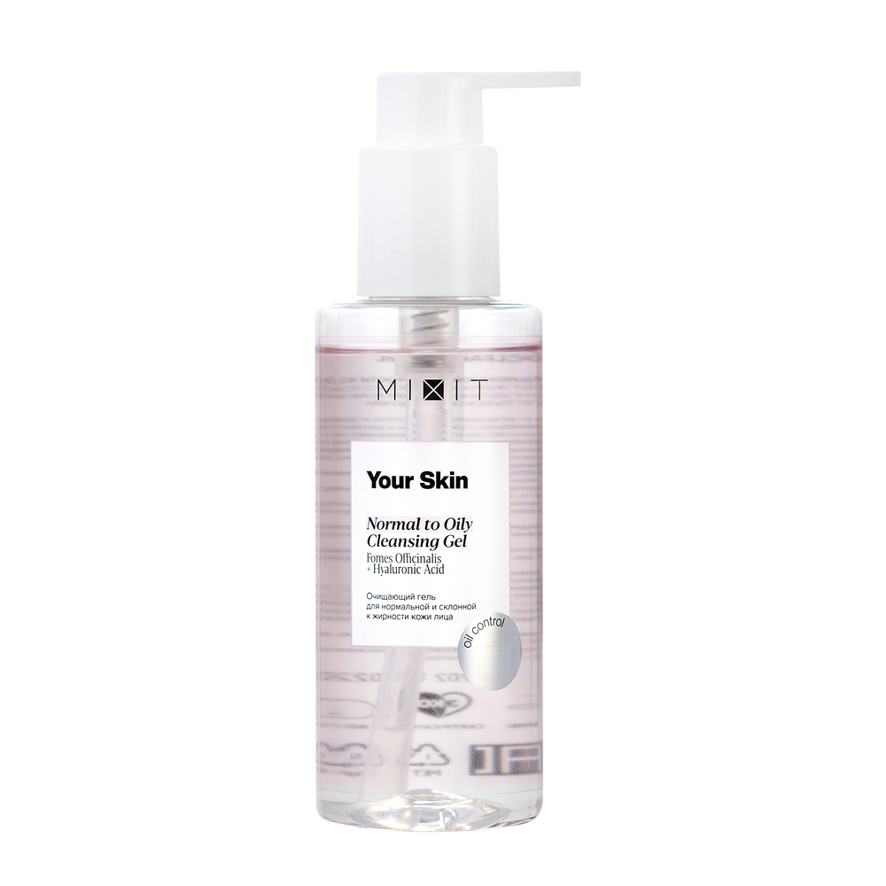 Изображение товара Mixit your skin гель для нормальной и склонной к жирности кожи лица очищающий 150 мл