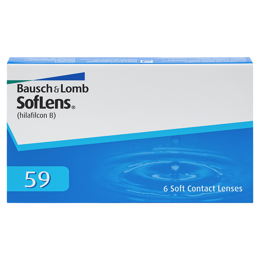 Изображение товара Контактные мягкие линзы Bausch+Lomb SofLens 59, 6 шт., -2,00 Д