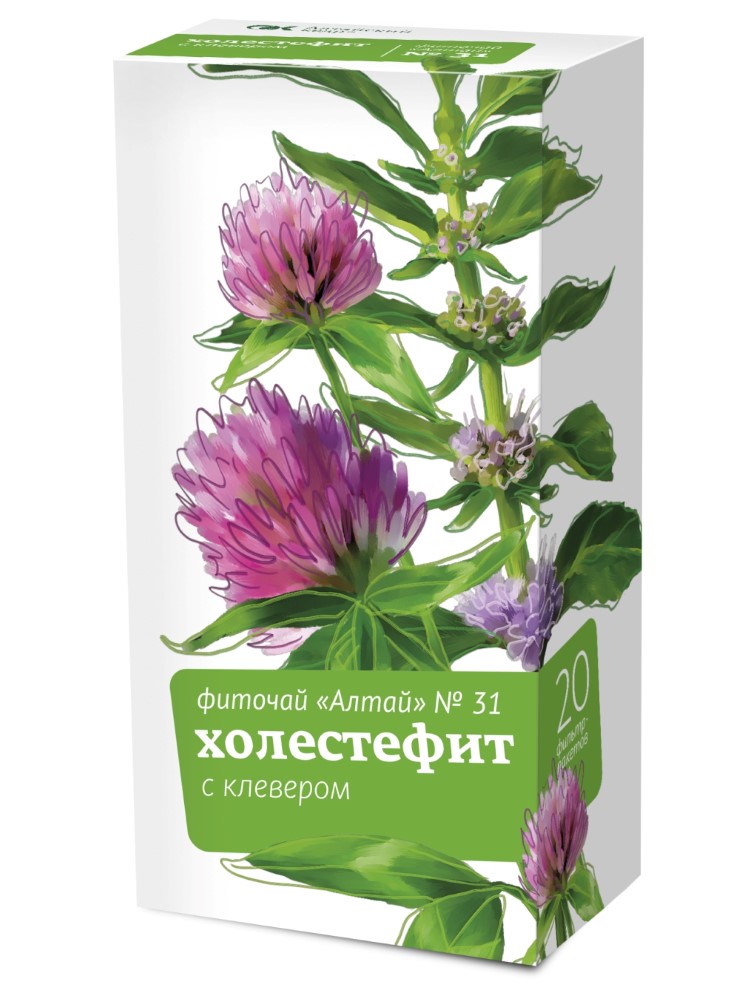 Изображение товара Фиточай алтай № 31 холестефит с клевером 2 гр 20 шт. ф/п