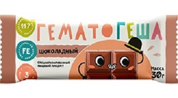 Изображение товара Гематогеша шоколадный 30 гр - источник железа для всей семьи