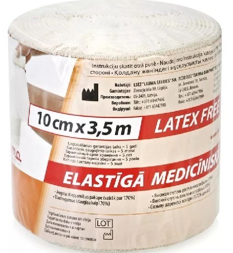 Изображение товара Бинт эластичный lauma 10 смx3,5 м