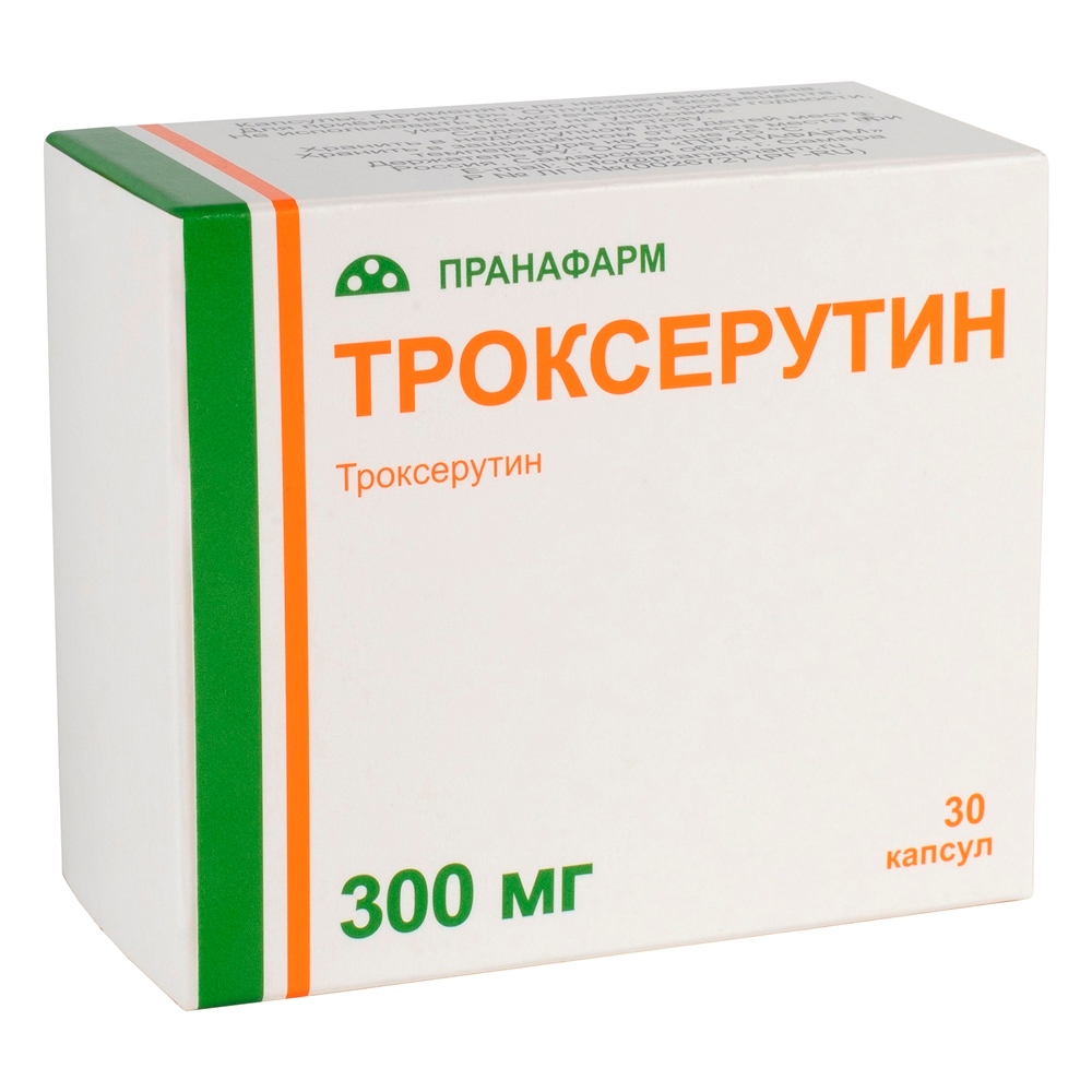Изображение товара Троксерутин 300 мг капсулы 30 шт. для сосудистой системы и вен
