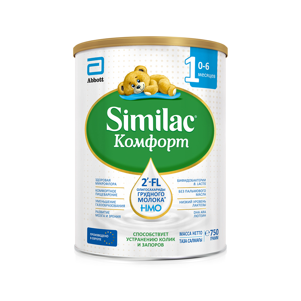 Similac 1 комфорт смесь сухая для детей от 0 до 6 мес 750 гр - цена 1852.20  руб., купить в интернет аптеке в Черепаново Similac 1 комфорт смесь сухая  для детей от 0 до 6 мес 750 гр, инструкция по применению