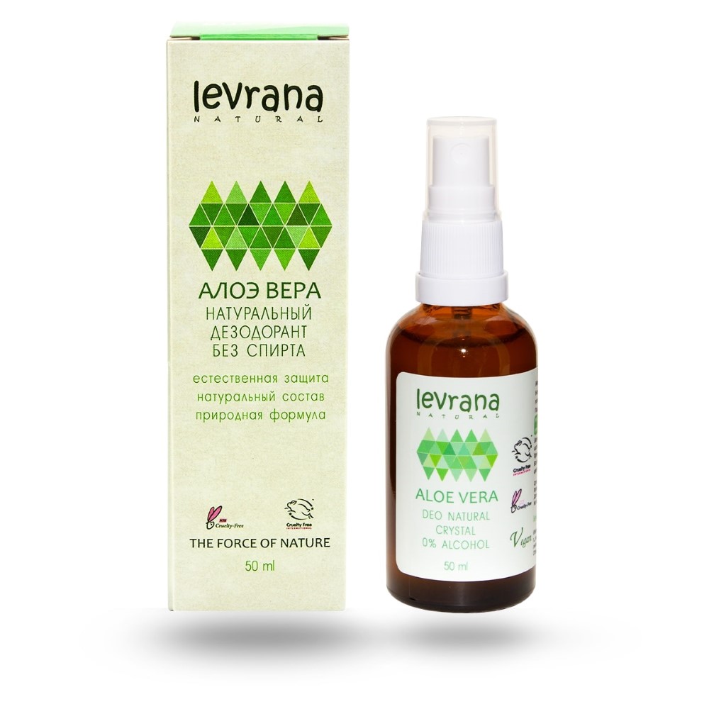 Изображение товара Натуральный дезодорант Levrana алоэ вера 50 мл для защиты и свежести