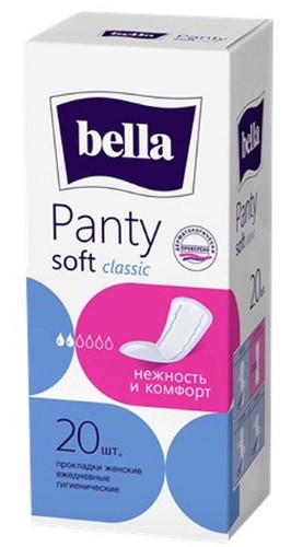 Изображение товара Bella panty soft classic ежедневные прокладки 20 шт.