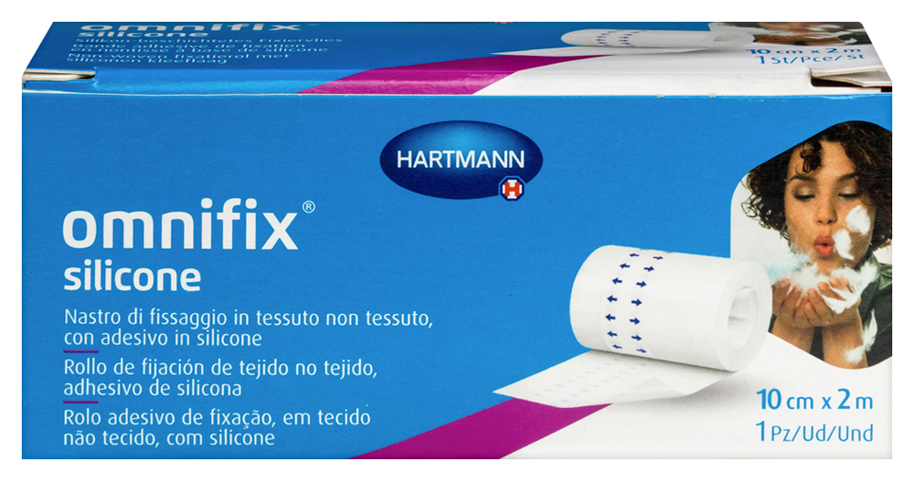Изображение товара Фиксирующий пластырь omnifix silicone 10см x 2м нетканый материал