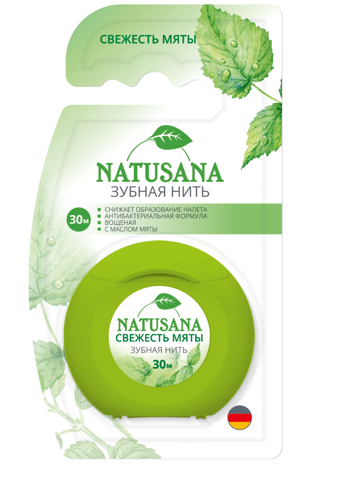 Изображение товара Natusana зубная нить свежесть мяты/30 м