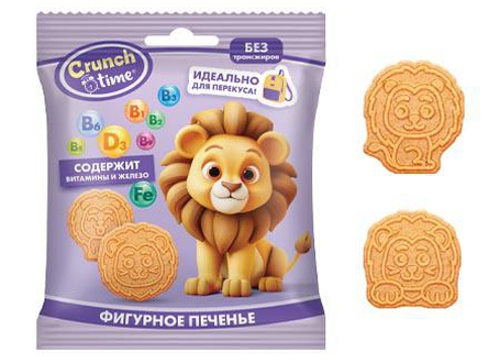 Изображение товара Crunch time сахарное печенье обогащенное витаминами для детей 3-6 лет 20 гр