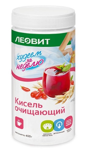 Изображение товара Леовит кисель диетический очищающий 400 гр банка
