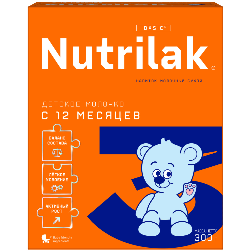Изображение товара Набор из 2х упаковок NUTRILAK 3 ДЕТСКОЕ МОЛОЧКО НАПИТОК СУХ МОЛОЧНЫЙ 300,0 по спец цене