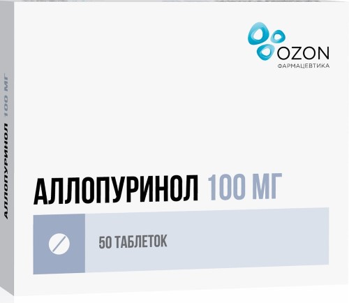 АЛЛОПУРИНОЛ 0,1 N50 ТАБЛ /ОЗОН/ инструкция по применению