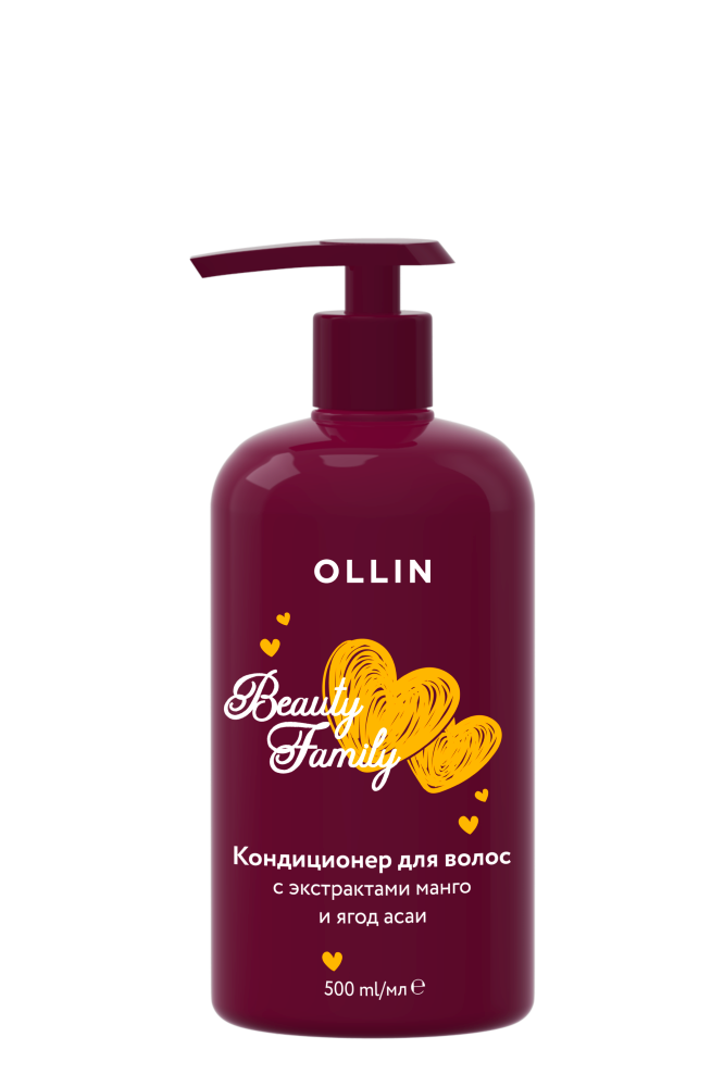 Изображение товара Ollin beauty family кондиционер для волос с экстрактами манго и ягод асаи 500 мл