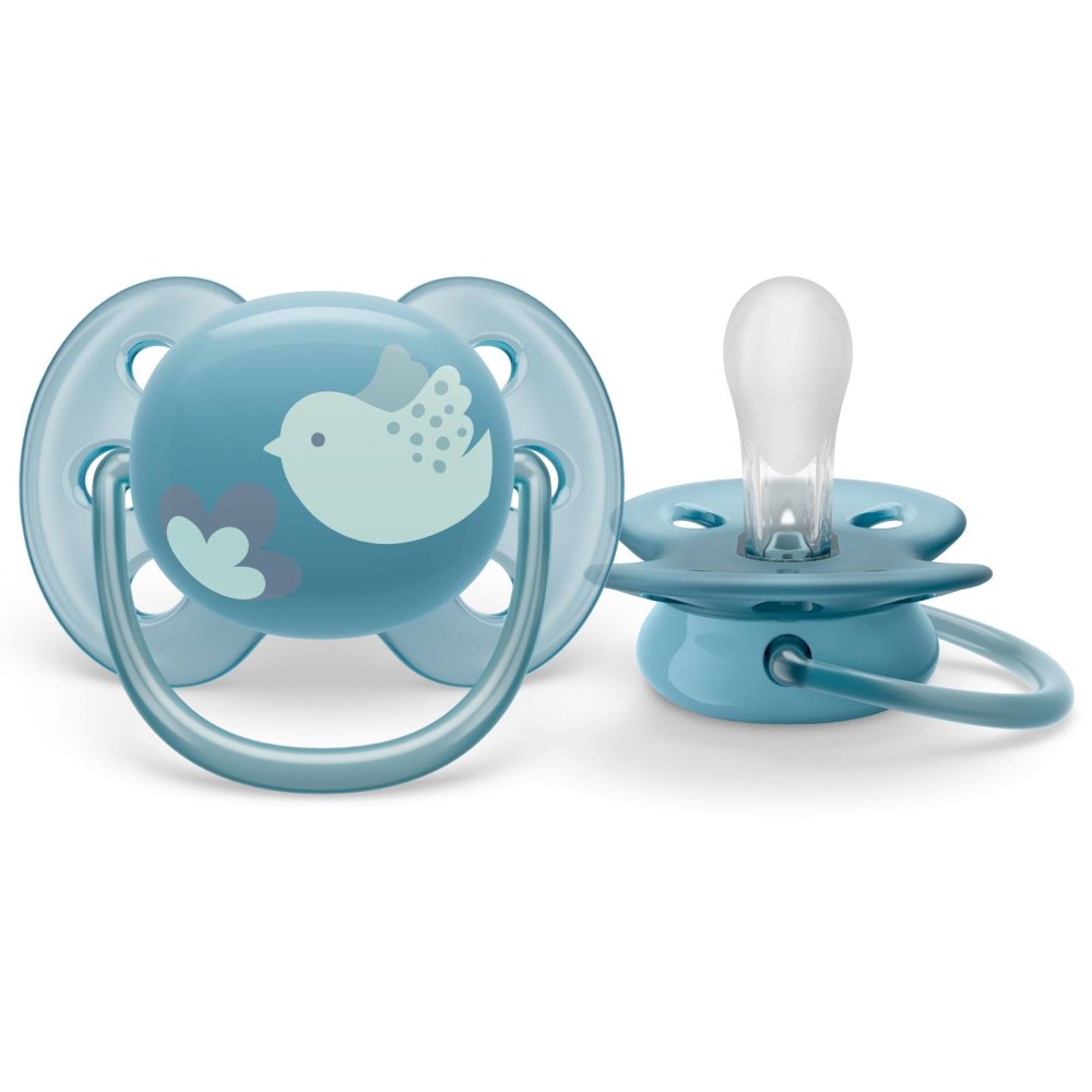 Изображение товара Avent соска-пустышка силиконовая ultra soft 6-18 мес