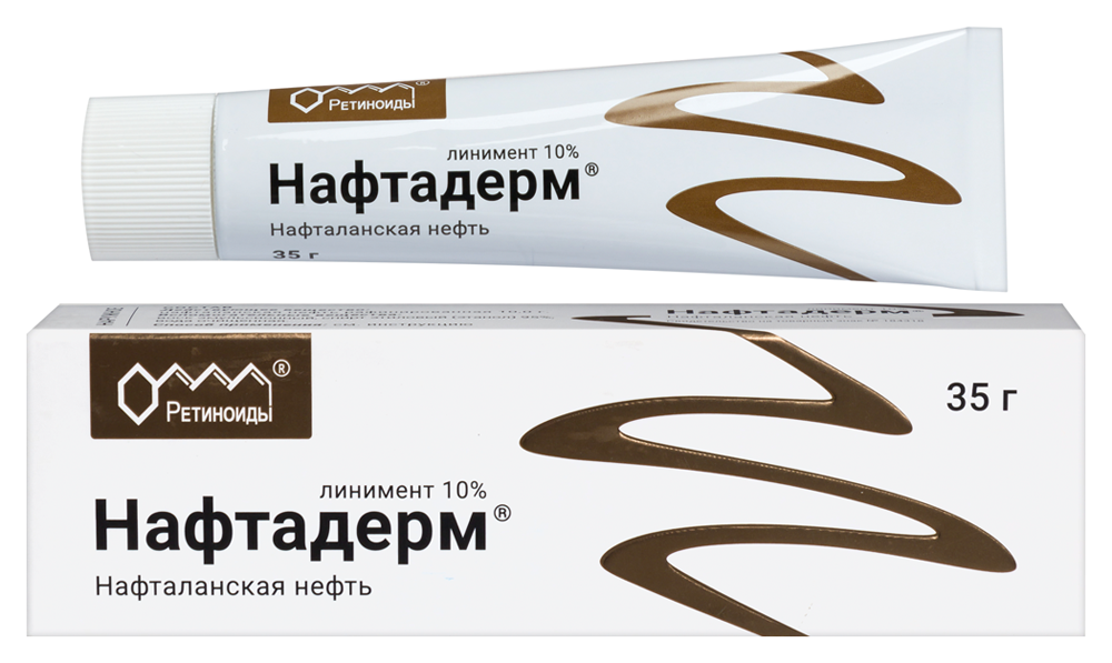 Изображение товара Нафтадерм 10% линимент для лечения кожных заболеваний 35 гр