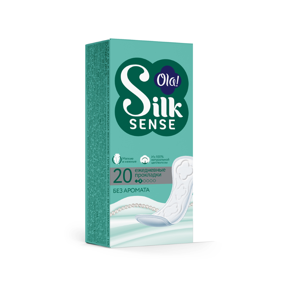 Ola silk sense прокладки ежедневные daily 20 шт./без аромата