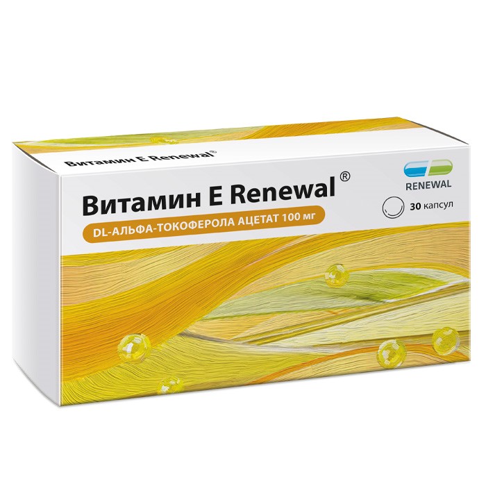 Изображение товара Витамин Е renewal 30 шт. капсулы для поддержания здоровья