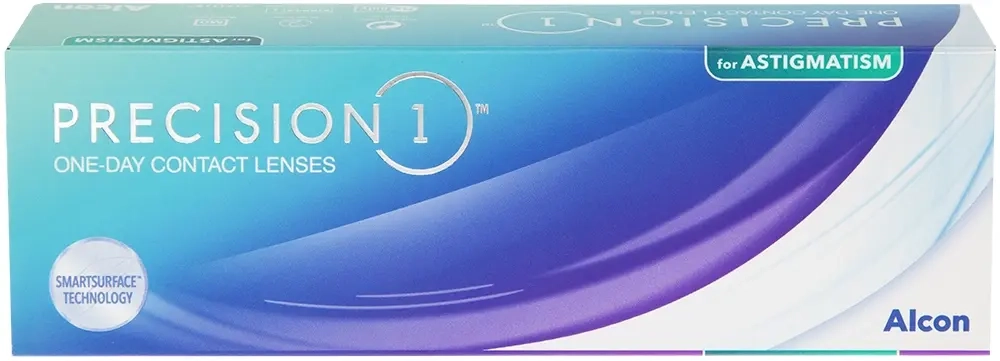 Alcon precision1 for astigmatism однодневные контактные линзы -1,25/180 8,5/14,5/-3,50/ 30 шт. инструкция по применению