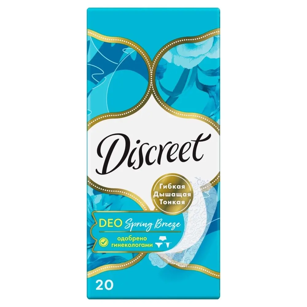 Изображение товара Женские гигиенические прокладки Discreet deo multiform весенний бриз 20 шт.
