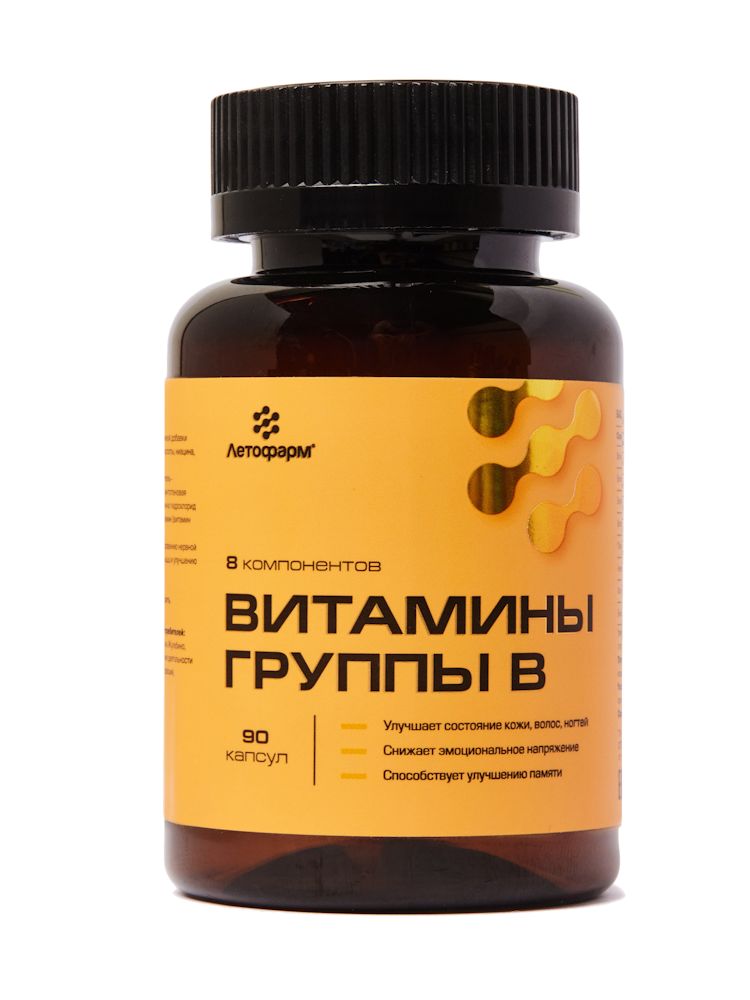 Изображение товара Летофарм витамины группы в 90 шт. капсулы массой 0,36 г