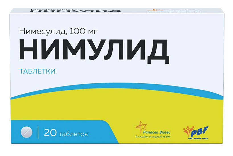 Изображение товара Нимулид 100 мг 20 шт. таблетки для лечения боли и воспаления