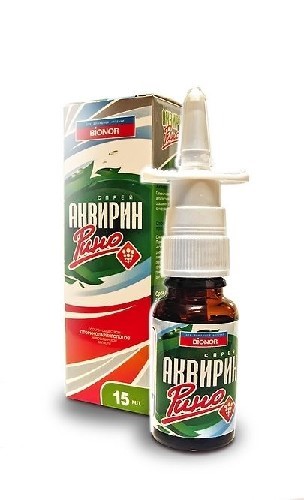 Изображение товара Аквирин рино спрей 15 мл средство для лечения воспалений носа