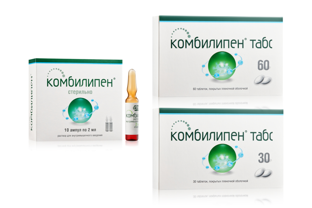 Изображение товара Набор Полный курс терапии: Комбилипен р-р №10 + Комбилипен табс №30 + Комбилипен табс №60 Изображение товара Набор Полный курс терапии: Комбилипен р-р №10 + Комбилипен табс №30 + Комбилипен табс №60