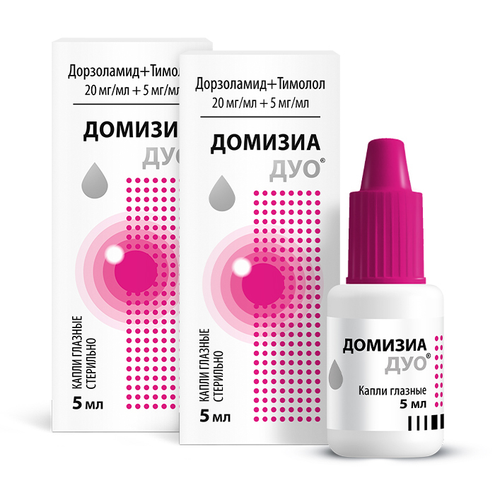 Изображение товара Набор 1+1 глазные капли Домизиа Дуо - со скидкой