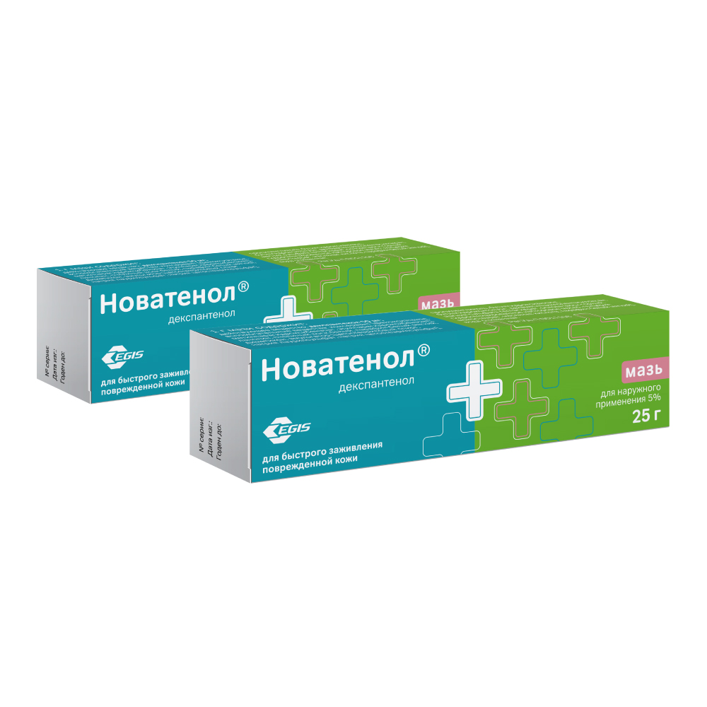 Изображение товара Набор из двух упаковок НОВАТЕНОЛ 5% 25,0 МАЗЬ Д/НАРУЖ ПРИМ  по специальной цене