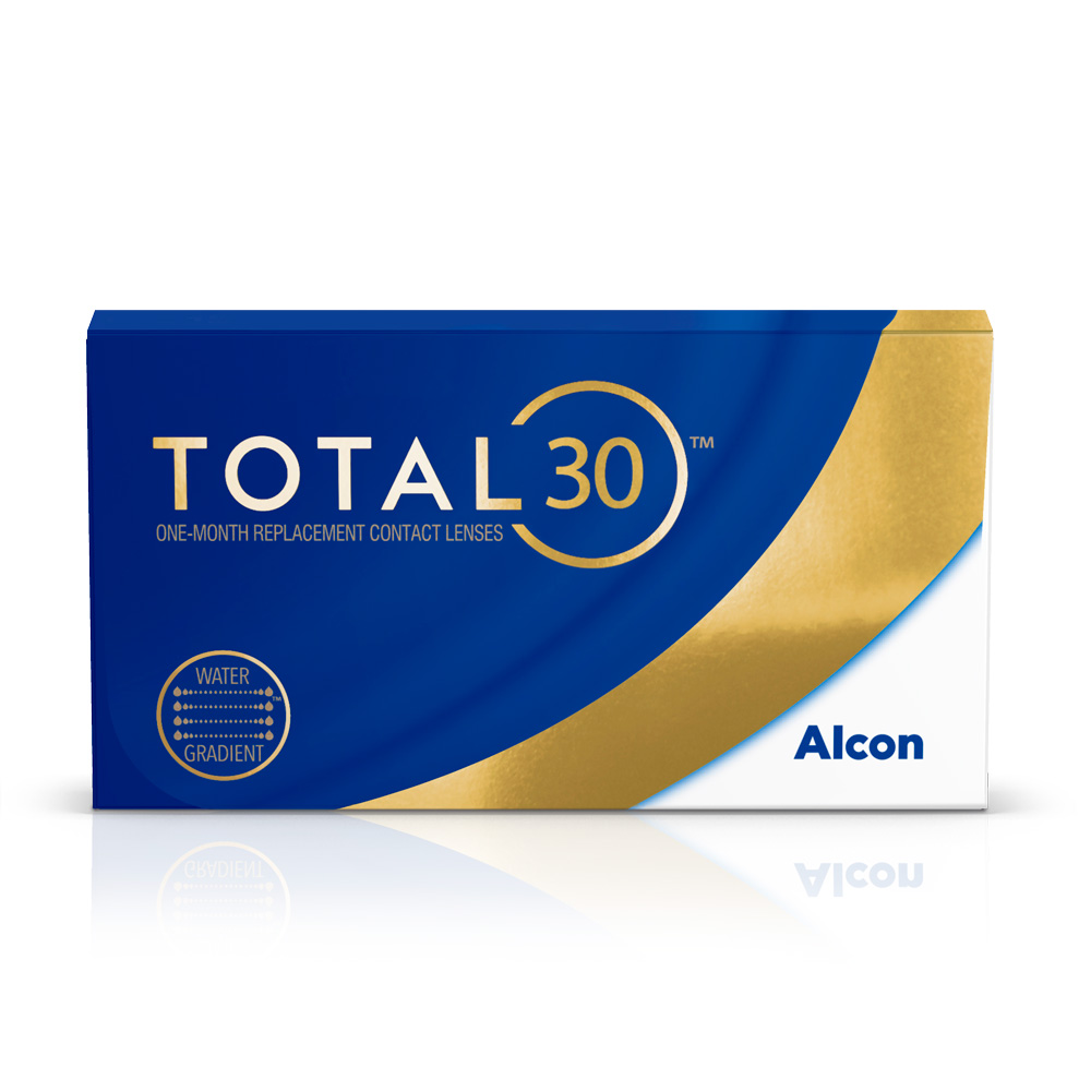 Изображение товара Мягкие контактные линзы Alcon total30 для коррекции зрения, ежемесячная замена