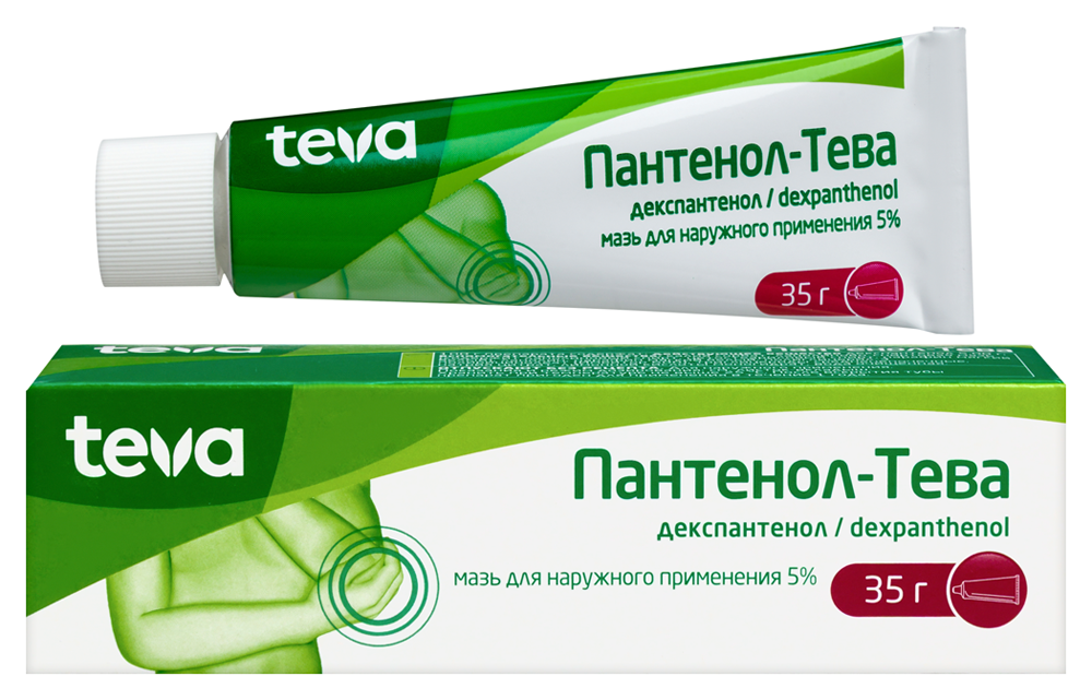 Изображение товара Пантенол-тева 5% мазь для наружного применения 35 гр