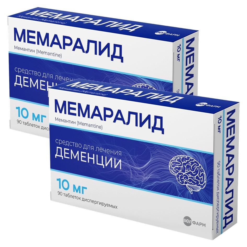 Изображение товара Набор из 2-х уп Мемаралид 10мг №90 табл со скидкой