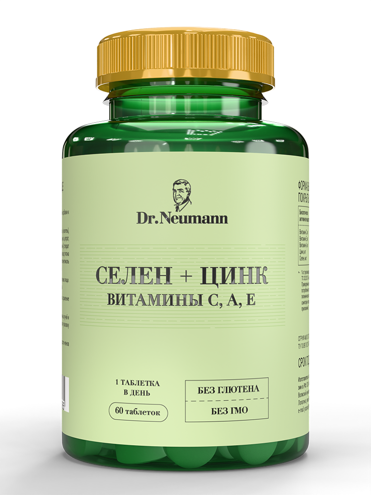Изображение товара Dr Neumann Селен Цинк Витамины С А Е 60 шт.