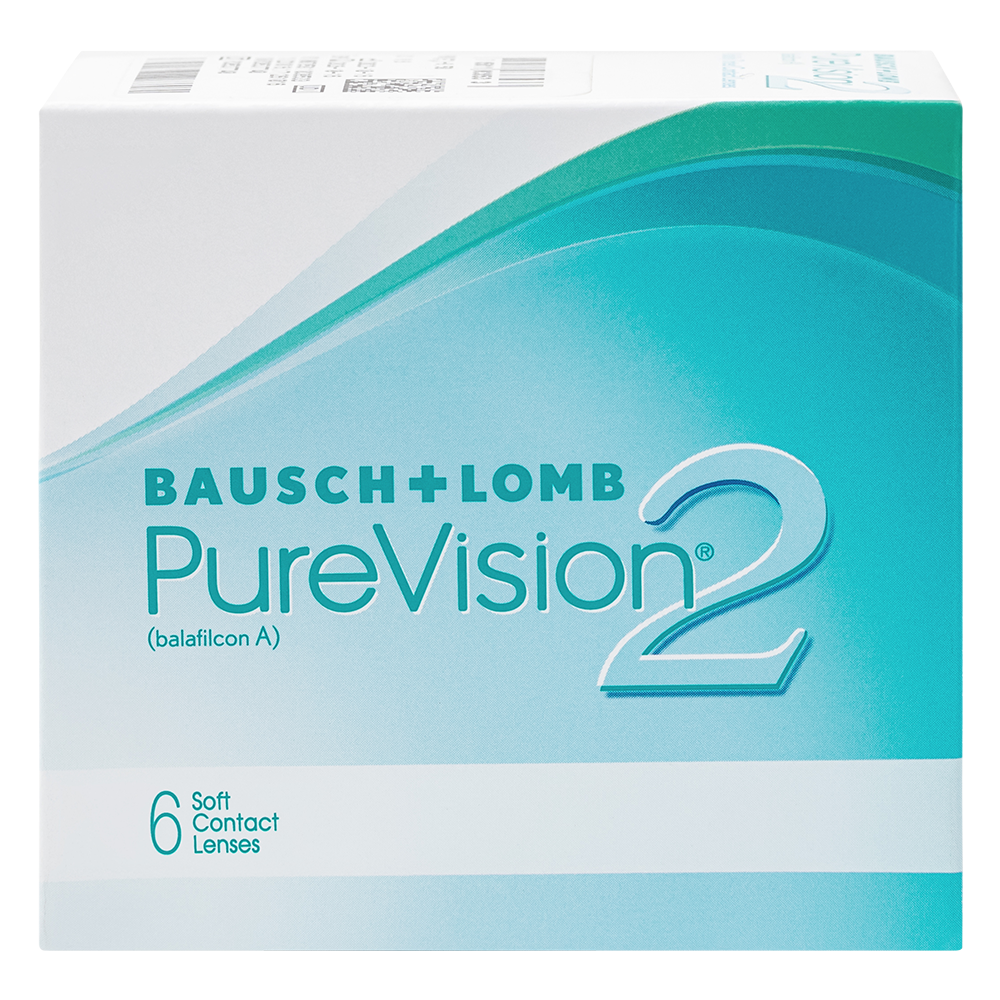 Изображение товара Мягкие контактные линзы Bausch&lomb pure vision 2 HD - плановая замена -8,00 6 шт