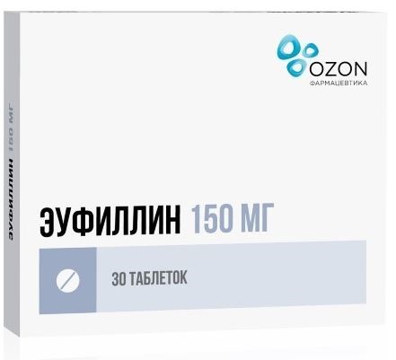 ЭУФИЛЛИН 0,15 N30 ТАБЛ/БЛИСТЕР/ОЗОН/ инструкция по применению