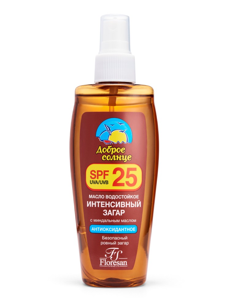 Floresan масло водостойкое интенсивный загар spf 25 150 мл инструкция по применению