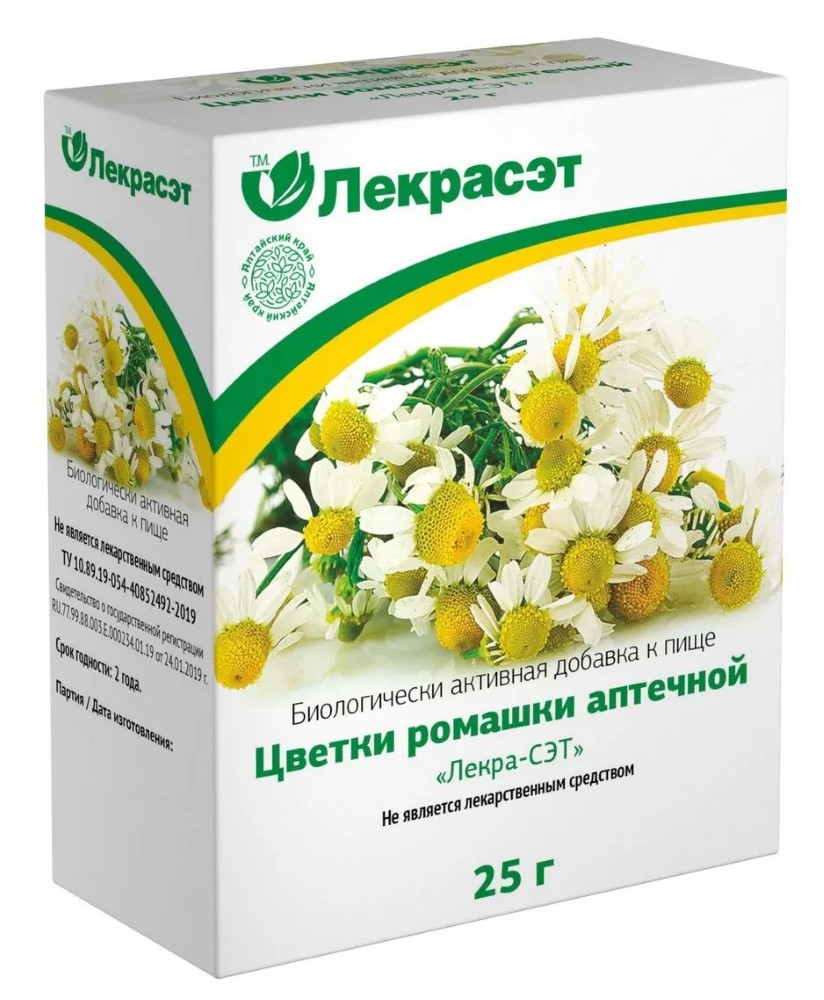 Изображение товара Ромашка аптечная цветки лекра-сэт 25 гр