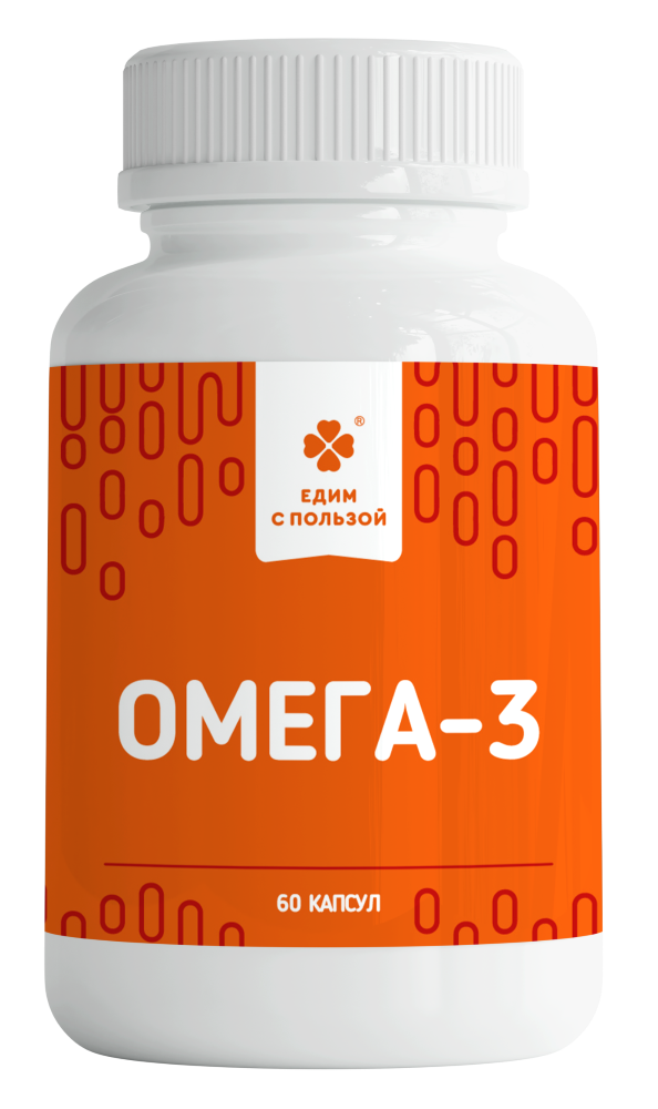 Изображение товара ЕДИМ С ПОЛЬЗОЙ Омега-3 N60 капсул 1350мг для сердечно-сосудистой поддержки