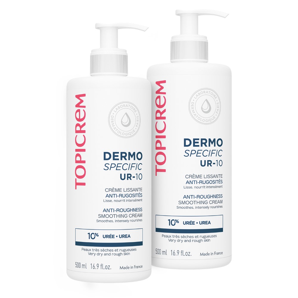 Изображение товара Набор Топикрем dermo specific ur-10 крем смягчающий для огрубевшей кожи 500мл из 2 уп со скидкой