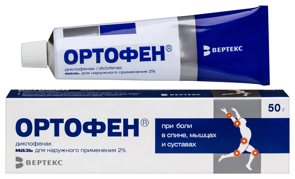 Изображение товара Ортофен 2% мазь 50 грамм для боли воспаления суставов и мышц